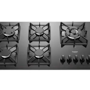 Cooktop Gás 5 Bocas Dako Preto Mesa de Vidro Tripla Chama Bivolt Diplomata Cooktop Gás 5 Bocas Dako Preto Mesa de Vidro Tripla Chama Bivolt Diplomata