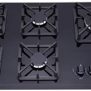 Cooktop Gás 5 Bocas Dako Preto Mesa de Vidro Tripla Chama Bivolt Diplomata Cooktop Gás 5 Bocas Dako Preto Mesa de Vidro Tripla Chama Bivolt Diplomata
