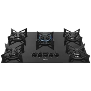 Cooktop Gás 5 Bocas Fischer Tripla Chama Trempe Iron Bivolt Fit Line Cooktop Gás 5 Bocas Fischer Tripla Chama Trempe Iron Bivolt Fit Line