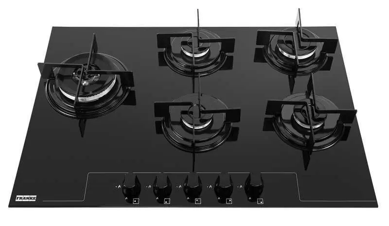 Cooktop Gás 5 Bocas Franke 75×52 Glass