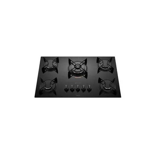 Cooktop Gás 5 Bocas Atlas Tripla Chama Preto Bivolt Utop