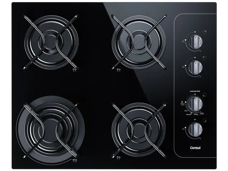 Cooktop Gás 4 Bocas Consul Grades Individuais Acendimento Automático Facilite CD060AE