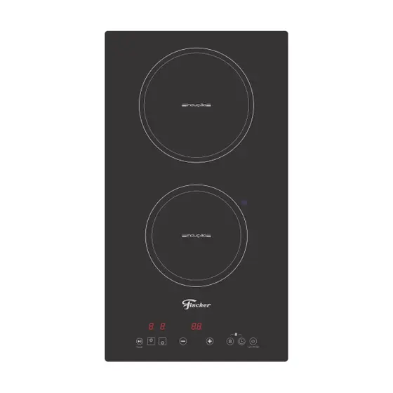 Cooktop Indução 2 Bocas Fischer 220v Touch Mesa Vitrocerâmica