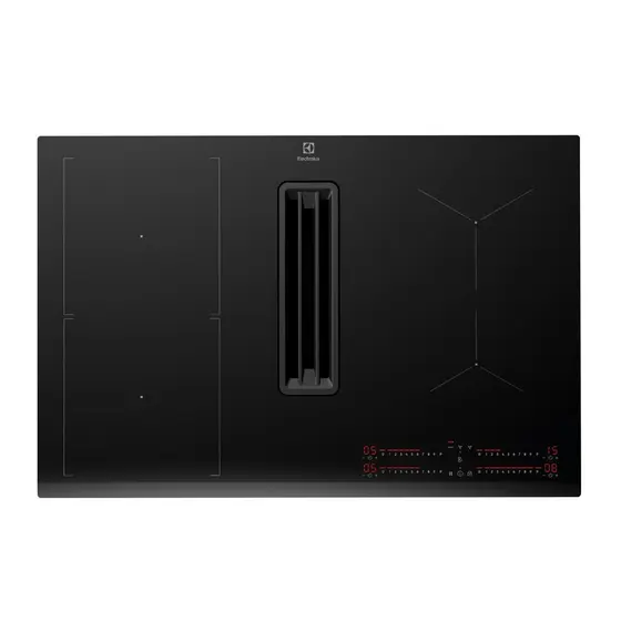 Cooktop Indução 4 Bocas Electrolux 2 em 1 com Coifa Integrada Expert IE8CH