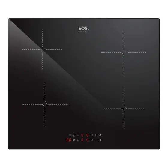 Cooktop Indução 4 Bocas EOS Painel Touch Preto 7200W 220V ECI04EP3