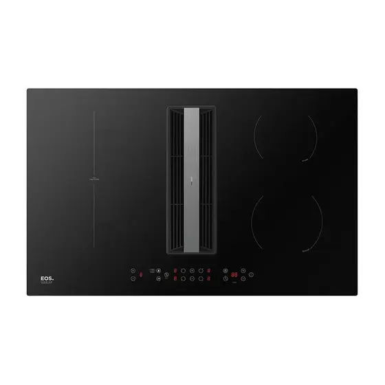 Cooktop Indução 4 Bocas EOS com Coifa Embutida Ions de Plasma Premium EPCI04EC 220V