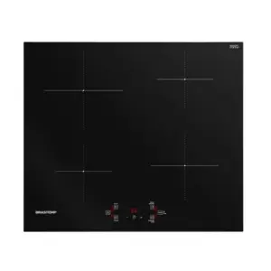 Cooktop Indução 4 Bocas Brastemp Funções Especiais BDJ60BE Cooktop Indução 4 Bocas Brastemp Funções Especiais BDJ60BE