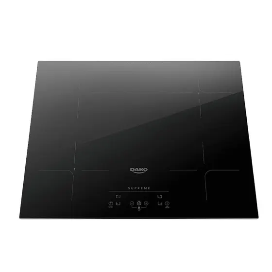 Cooktop Indução 4 Bocas Dako Trava de Segurança Preto 220V Supreme