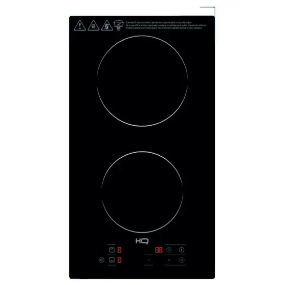 Cooktop Indução 2 Bocas HQ Embutir Painel Touch 3500W Preto 220V HQ-IDE3502