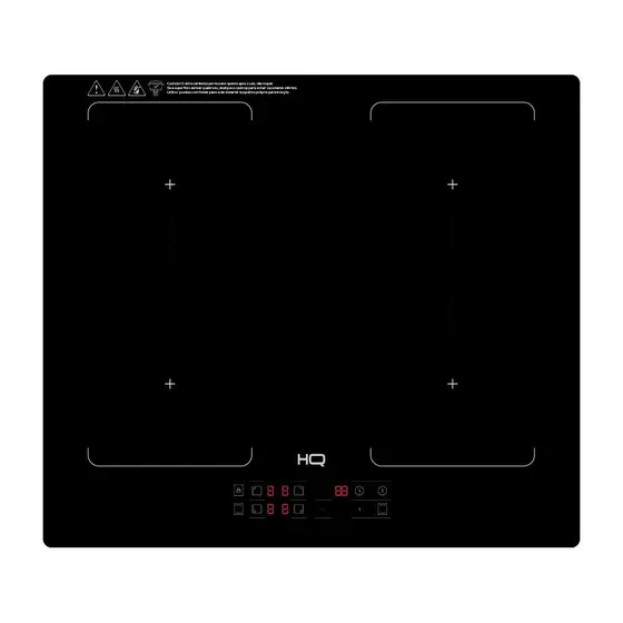 Cooktop Indução 4 Bocas HQ Embutir Painel Touch Free Zone Preto 7000W 220V HQ-IDE7004FZ