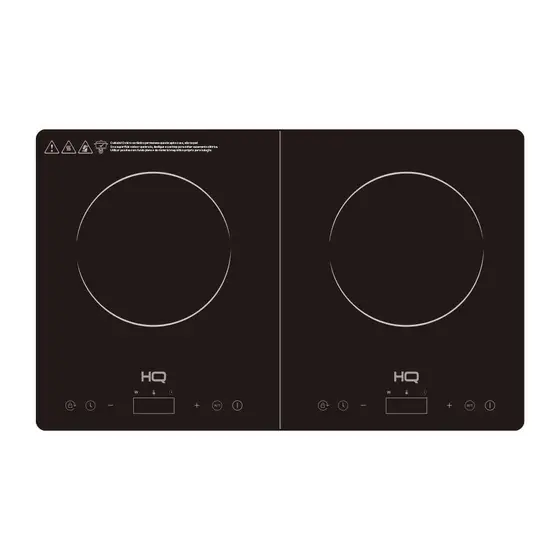 Cooktop Indução 2 Bocas HQ Portátil 3500W Preto 220V HQ-IDS3502