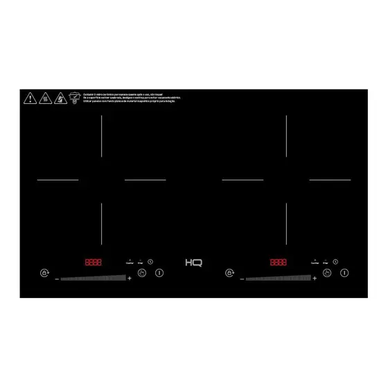 Cooktop Indução 2 Bocas HQ Portátil 3500W Preto 220V HQ-IDS3502S