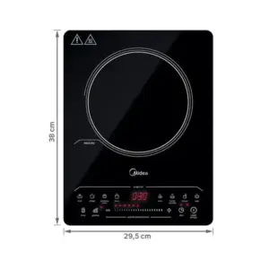 Cooktop Indução 1 Boca Midea Painel Touch Portátil 110V Cooktop Indução 1 Boca Midea Painel Touch Portátil 110V