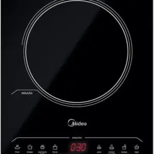 Cooktop Indução 1 Boca Midea Painel Touch Portátil 220V Cooktop Indução 1 Boca Midea Painel Touch Portátil 220V