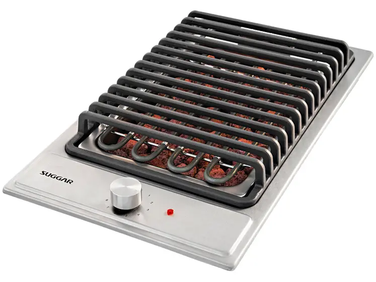 Cooktop Elétrico 1 Boca Suggar Inox com Grelha Barbecue