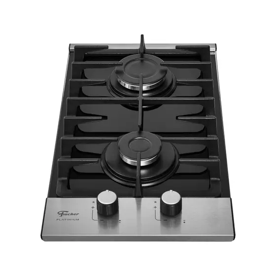 Cooktop Gás 2 Bocas Fischer Preto Bivolt Platinium