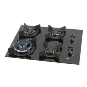 Cooktop Gás 4 Bocas Fischer Mesa de Vidro Preto Tripla Chama Bivolt Infinity Cooktop Gás 4 Bocas Fischer Mesa de Vidro Preto Tripla Chama Bivolt Infinity