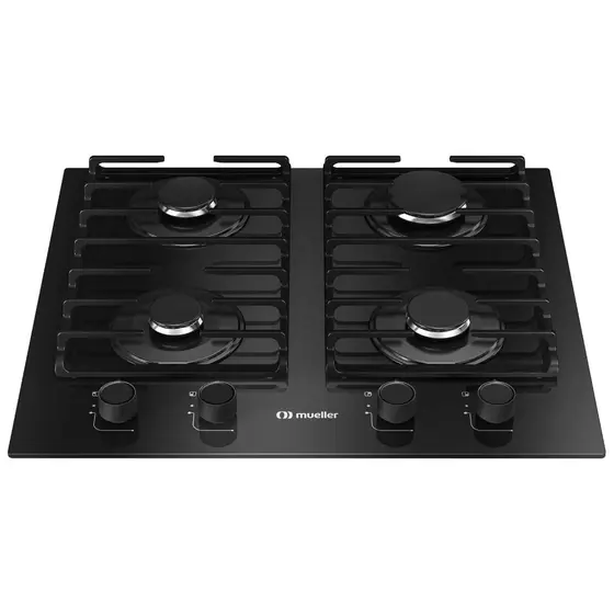 Cooktop Gás 4 Bocas Mueller 59cm Grade Dupla Bivolt MCG4BM