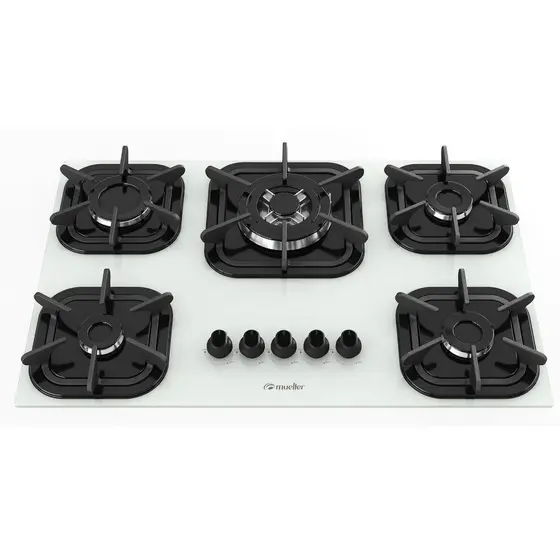Cooktop Gás 5 Bocas Mueller Tripla Chama
