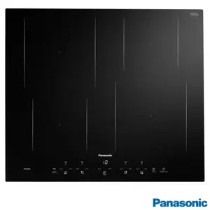 Cooktop Indução 4 Bocas Panasonic Vitrocerâmico 9 Níveis de Potência Painel Touch Preto KY-W648CLRPK Cooktop Indução 4 Bocas Panasonic Vitrocerâmico 9 Níveis de Potência Painel Touch Preto KY-W648CLRPK