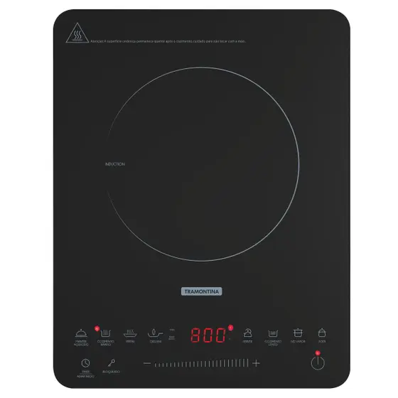 Cooktop Indução 1 Boca Tramontina Portátil Slim Touch