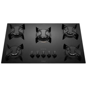 Cooktop Gás 5 Bocas Atlas Mesa de Vidro U-Top Cooktop Gás 5 Bocas Atlas Mesa de Vidro U-Top