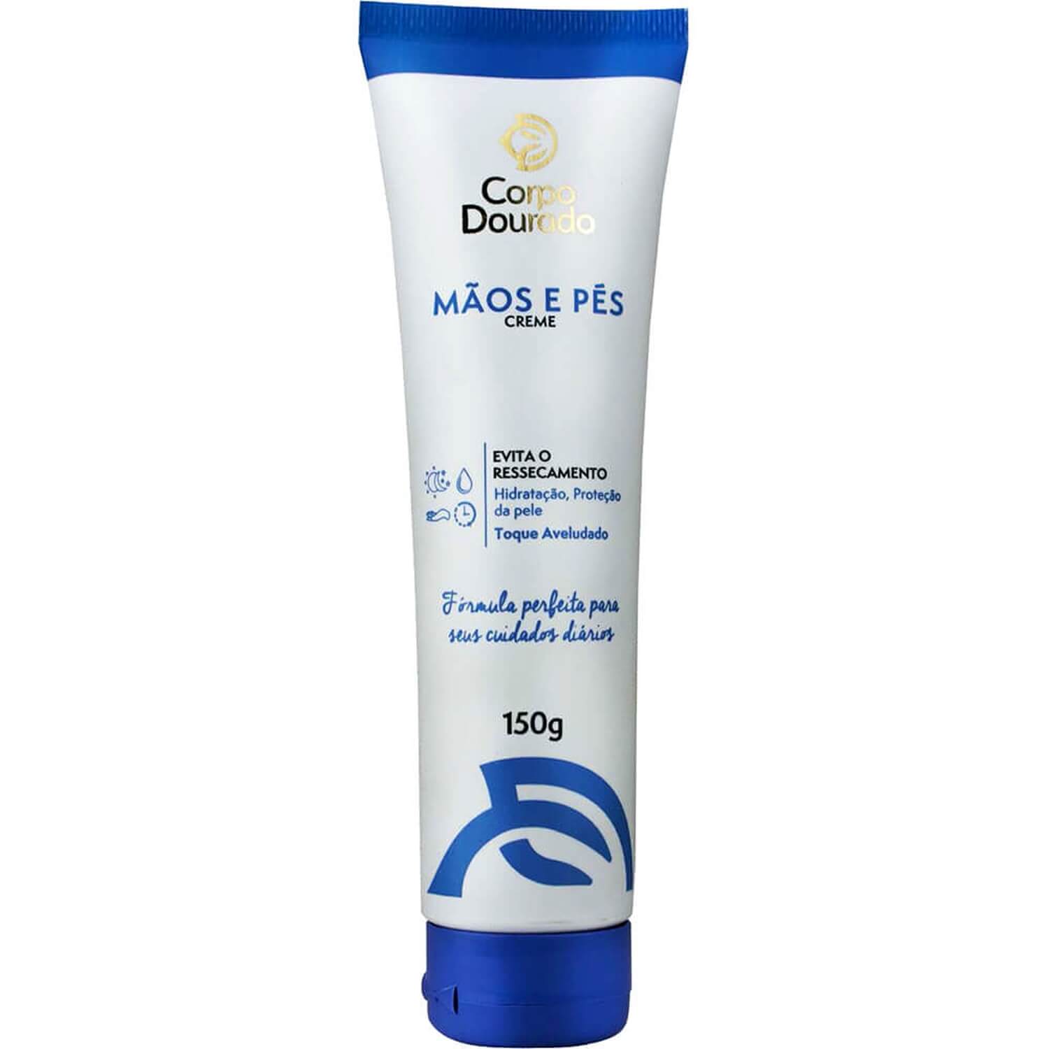 Creme de Tratamento Mãos e Pés Antiressecamento Corpo Dourado Clinic Mais 150g