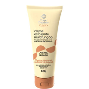 Creme Esfoliante Corpo Dourado Clinic Mais Para Áreas Escuras Multifuncional 100g Creme Esfoliante Corpo Dourado Clinic Mais Para Áreas Escuras Multifuncional 100g
