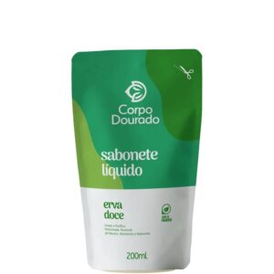 Sabonete Líquido Corporal Refil Corpo Dourado Erva Doce 200ml