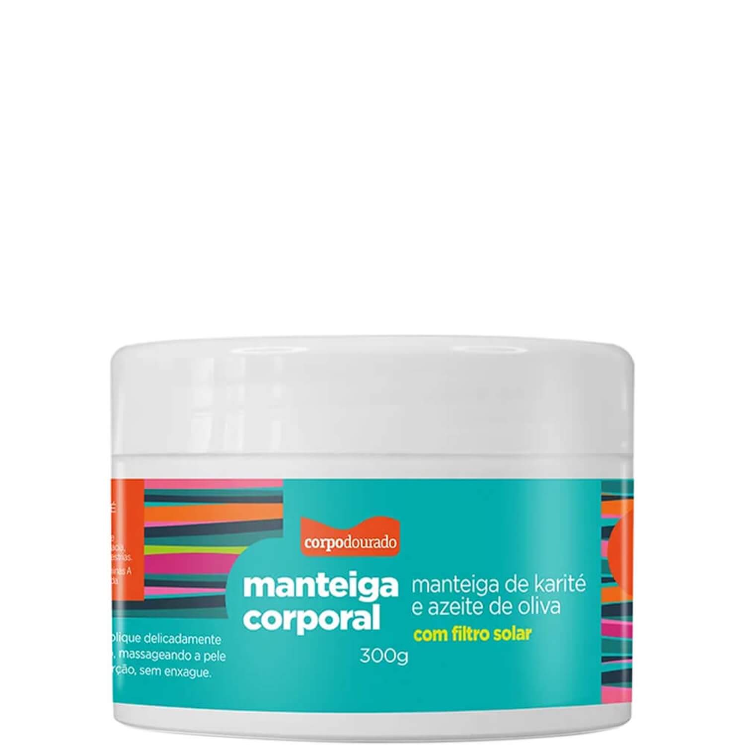 Manteiga Corporal Corpo Dourado Karité e Oliva Regenera e Nutre 300g