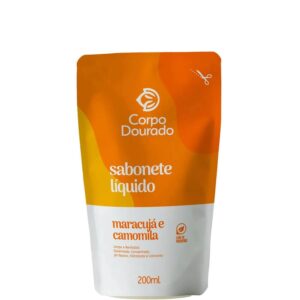 Sabonete Líquido Corporal Refil Corpo Dourado Maracujá e Camomila 200ml