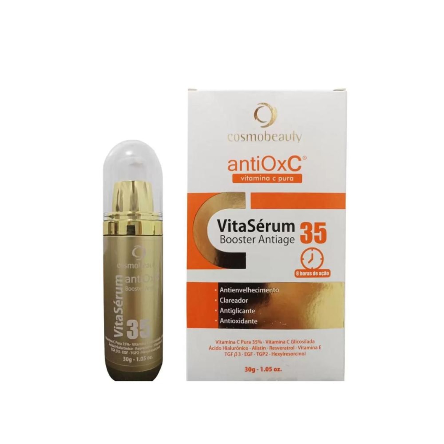 Sérum Facial Cosmobeauty Antiox C Booster Vitamina C Pura 35% 30g