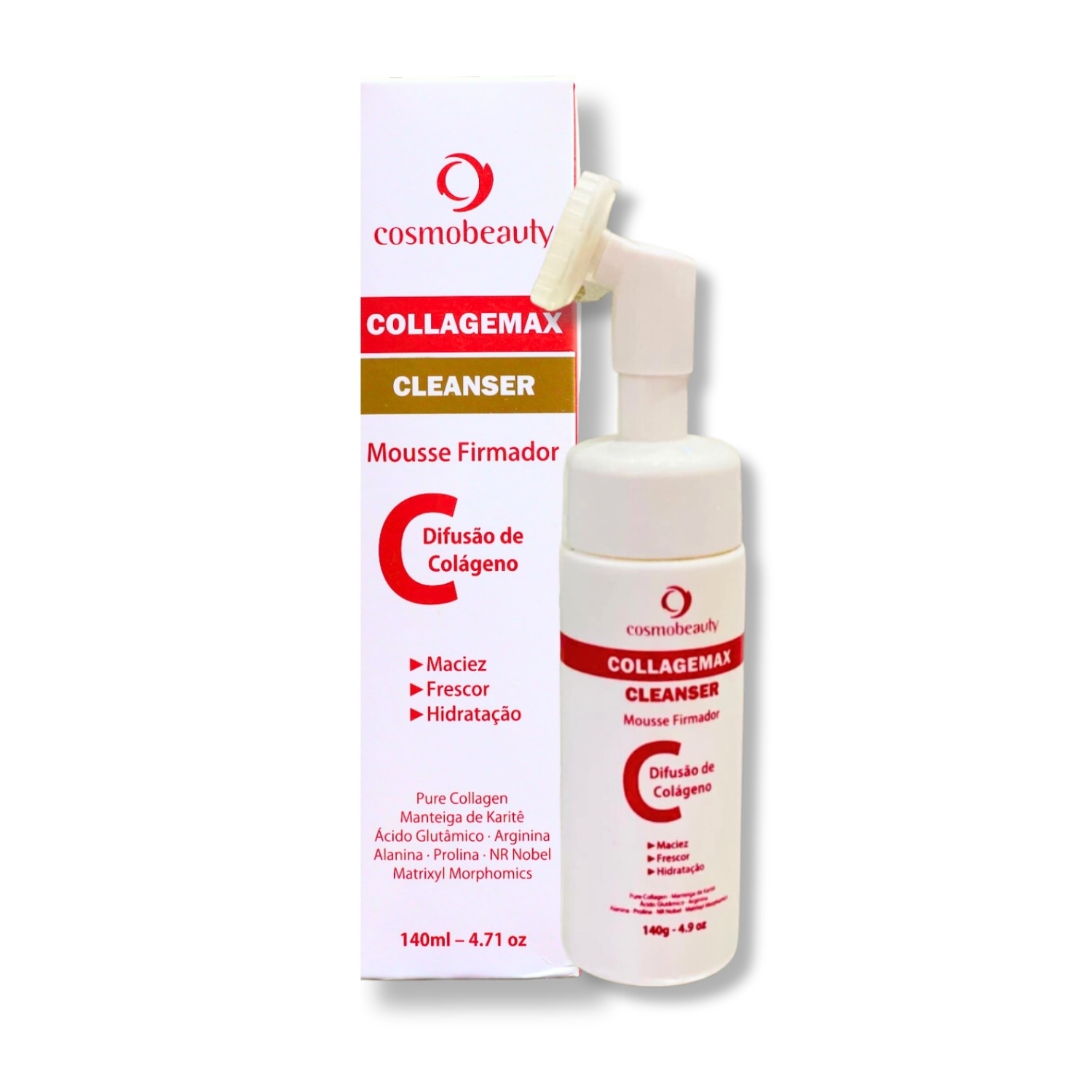 Mousse de Limpeza Facial Cosmobeauty Collagemax Cleanser 140g