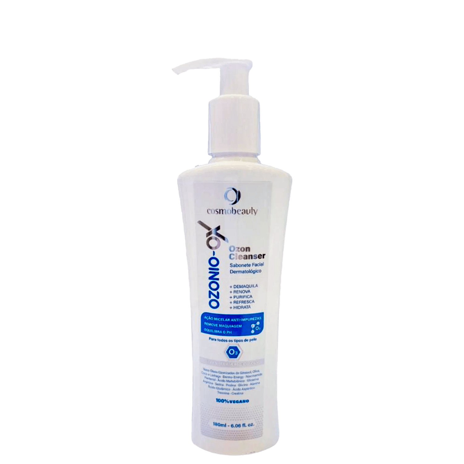 Sabonete Facial Cosmobeauty Ozonizado OzonCleanser 180ml