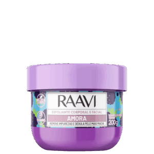 Creme Esfoliante Raavi Amora Facial e Corporal 200g