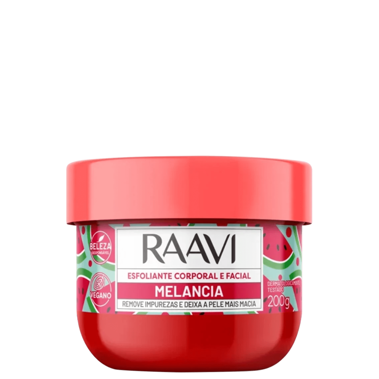 Creme Esfoliante Raavi Melancia Facial e Corporal 200g