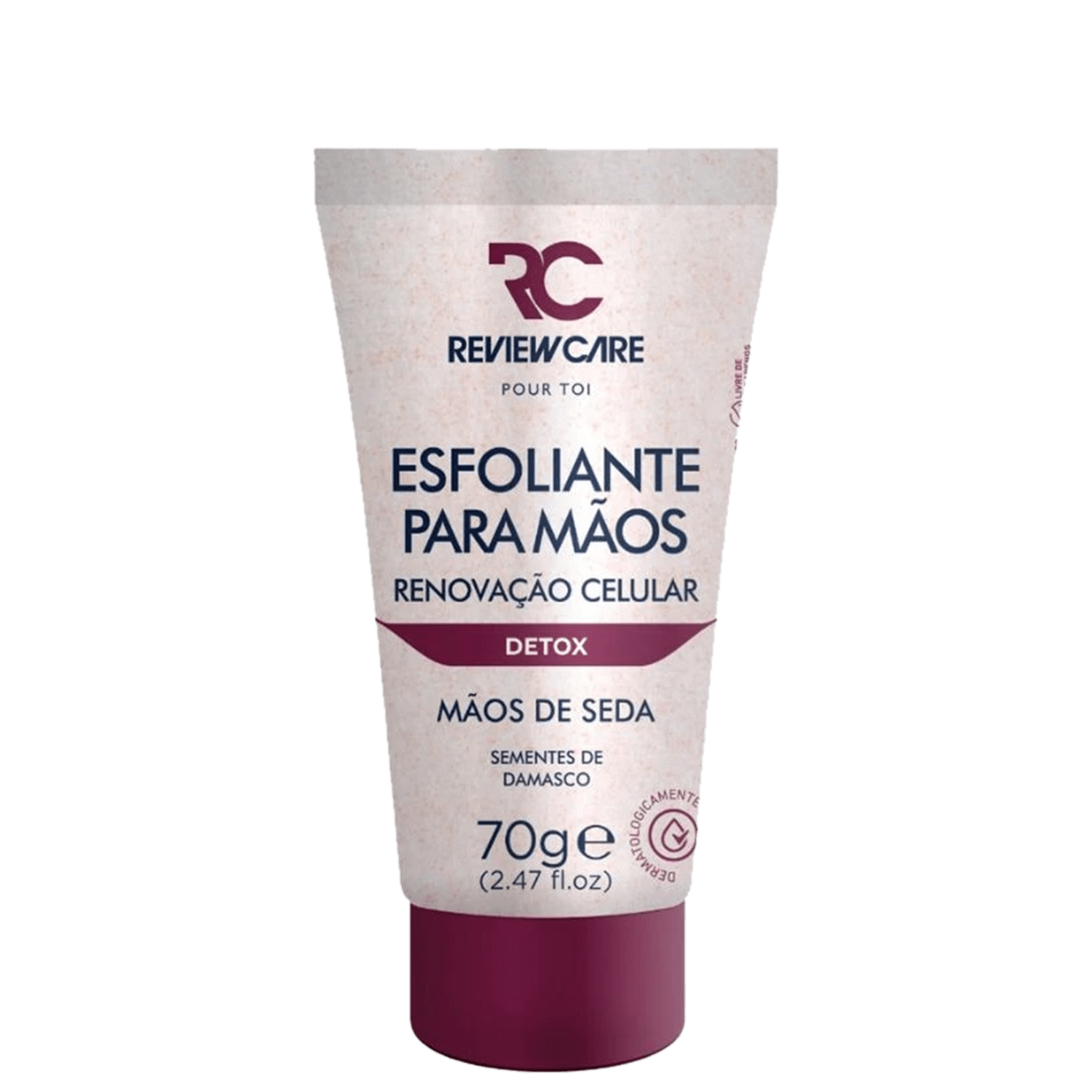 Creme Hidratante Esfoliante para Mãos de Seda Detox Review Care 70g