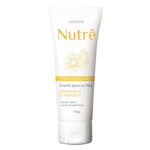 Creme Para Os Pés Hidratação Diária NUTRÊ ODORATA Regenera Restaura Pele Antissinais Camomila D-Pantenol Ref 4671 100g