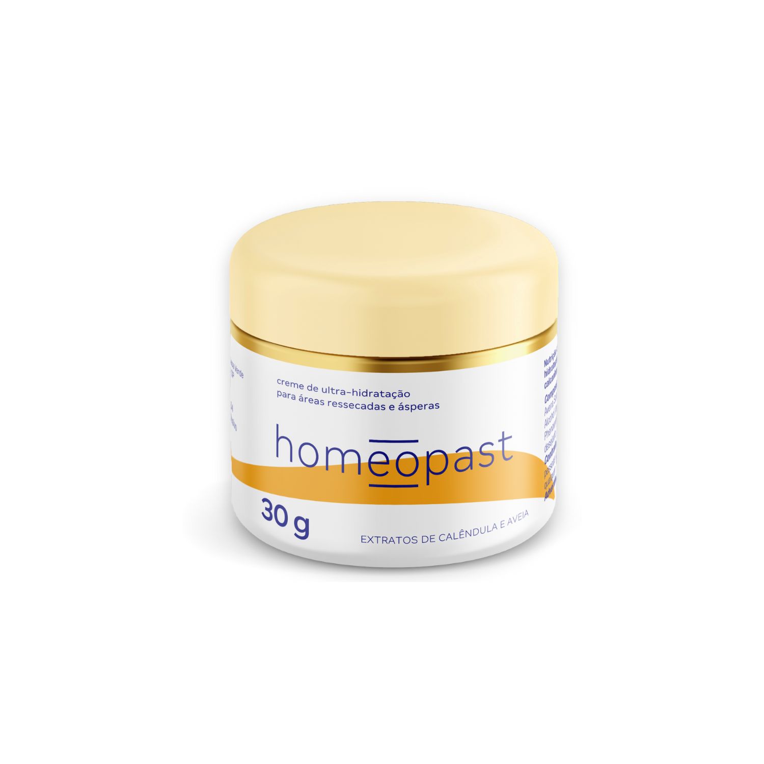 Creme Reparador para Pés Ressecados e Fissurados Homeopast Ultra Hidratação 30g