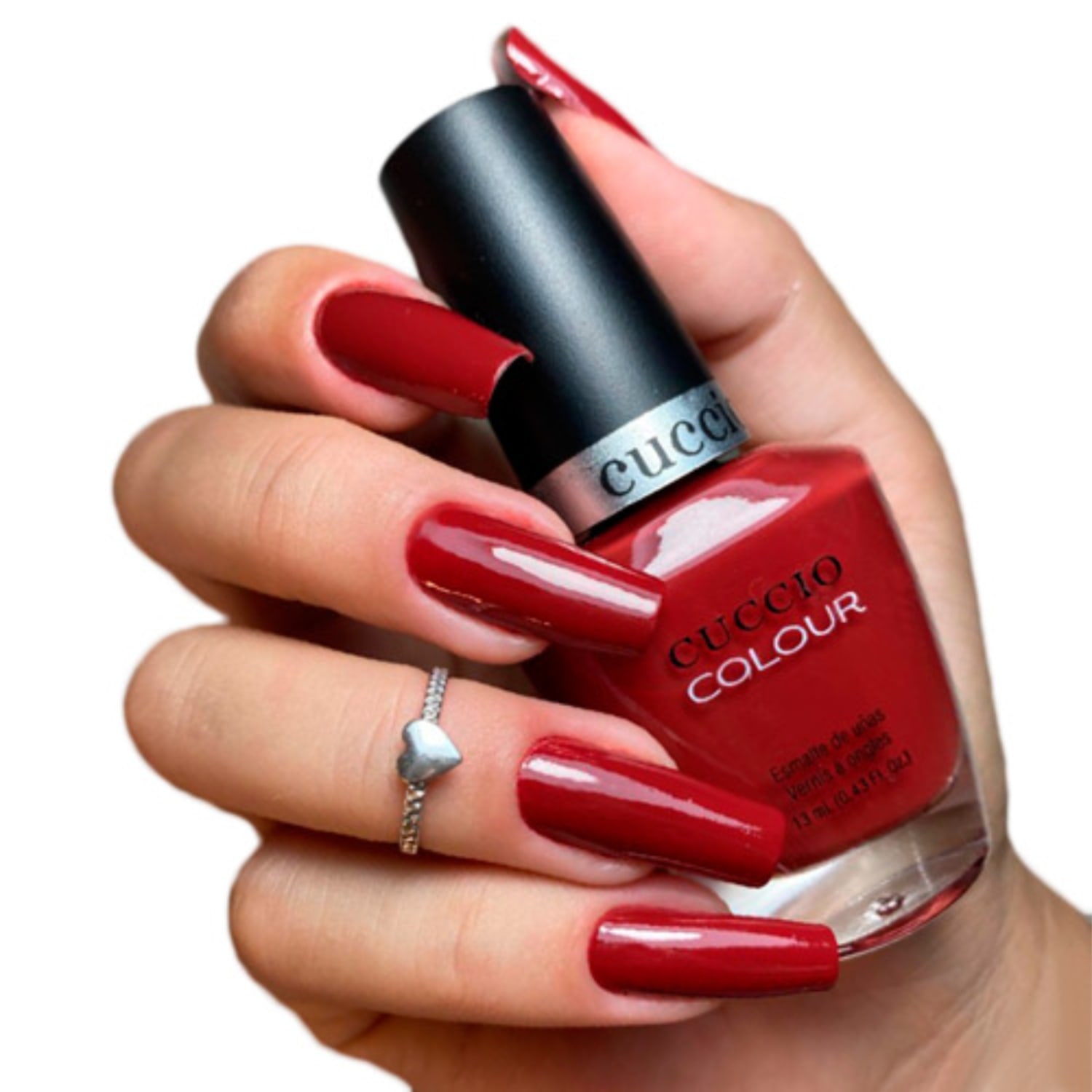 Esmalte Cuccio Brasil Colour 1258 Rock Solid Vermelho 13ml
