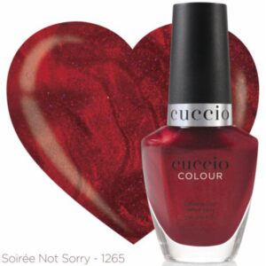 Esmalte Cintilante Cuccio Brasil Colour 1265 Soiree Nor Sorry Vermelho 13ml