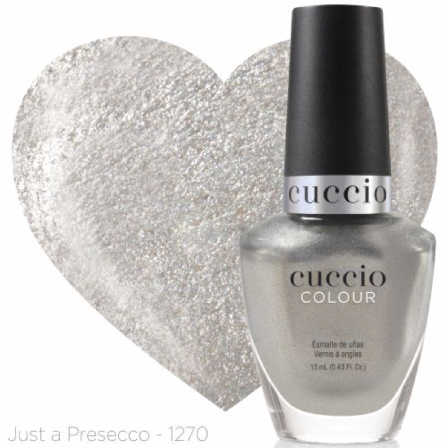 Esmalte Glitter Cuccio Brasil Colour 1270 Just a Prosecco 13ml