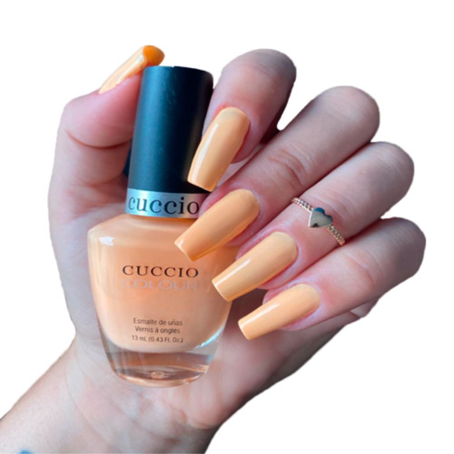 Esmalte Cuccio Brasil Colour 1287 Peach Sorbet Laranja 13ml