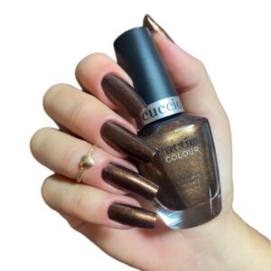 Esmalte Cintilante Cuccio Brasil Colour 1293 Brownie Points Marrom 13ml