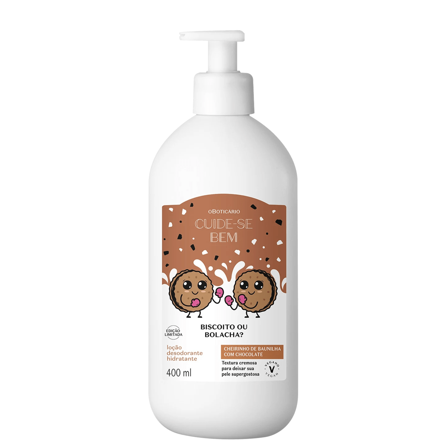 Loção Corporal O Boticário Cuide-se Bem Biscoito ou Bolacha Hidratante Desodorante 400ml