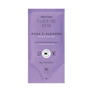 Refil Creme Hidratante para Mãos Cuide-se Bem Rosa e Algodão O Boticário 40g