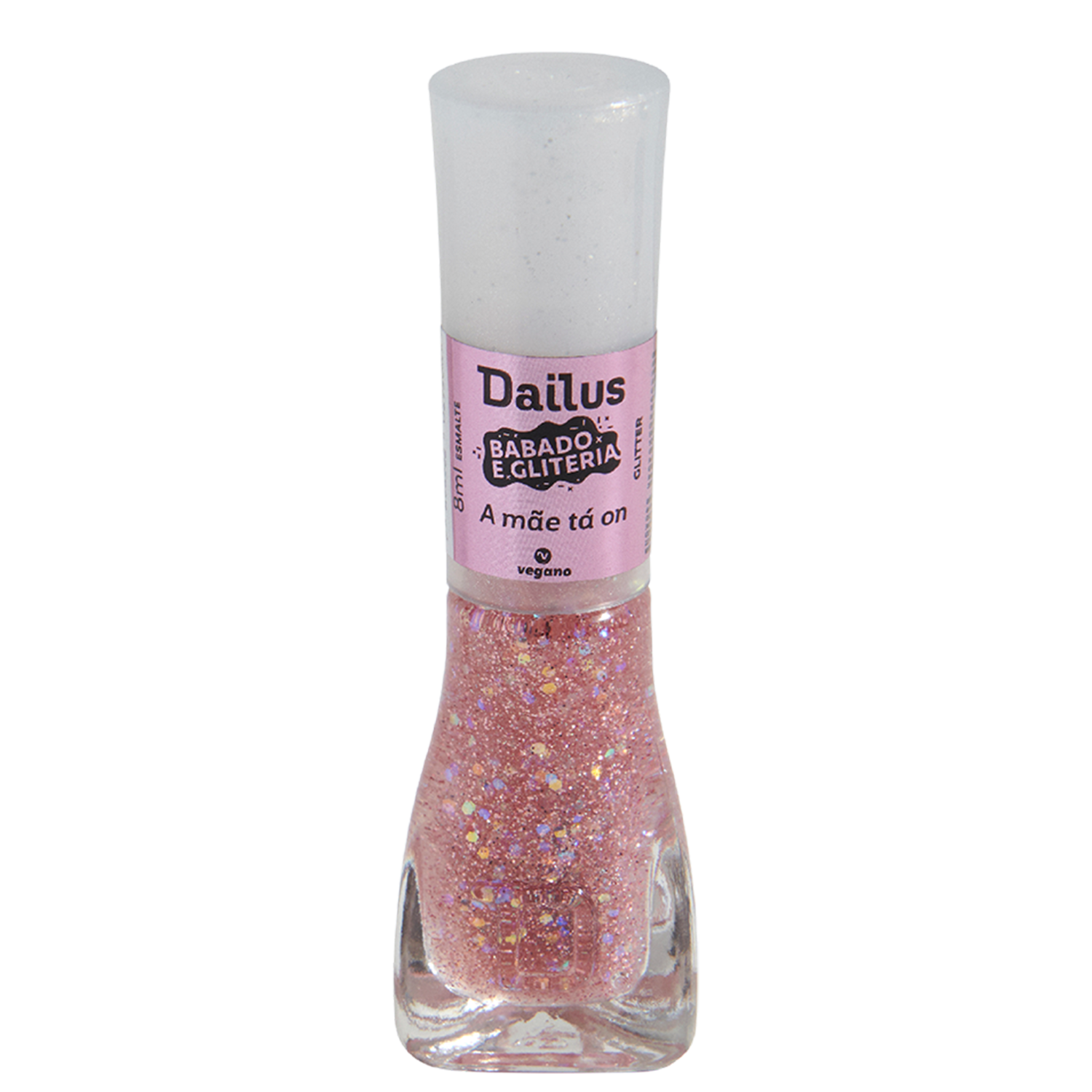 Esmalte Dailus Babado e Gliteria A Mãe Tá On 8ml
