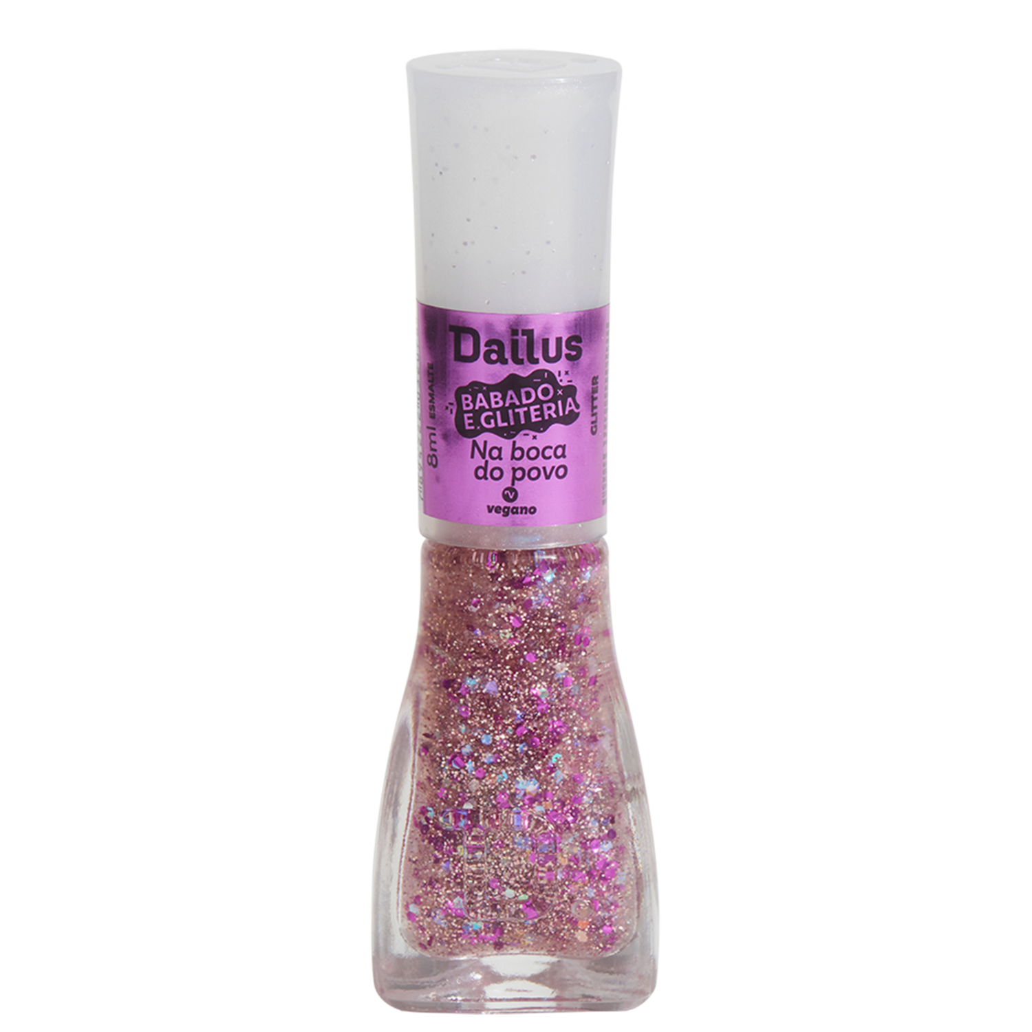 Esmalte Dailus Babado e Gliteria Na Boca do Povo 8ml