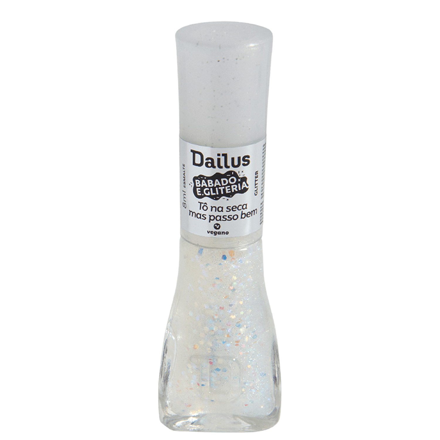 Esmalte Dailus Babado e Gliteria Tô na Seca mas Passo Bem 8ml