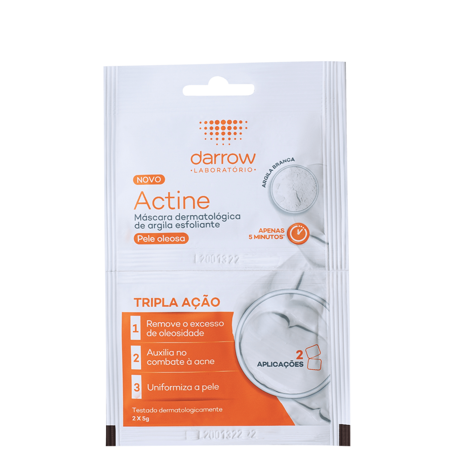 Máscara Esfoliante Darrow Actine De Argila 2x5g